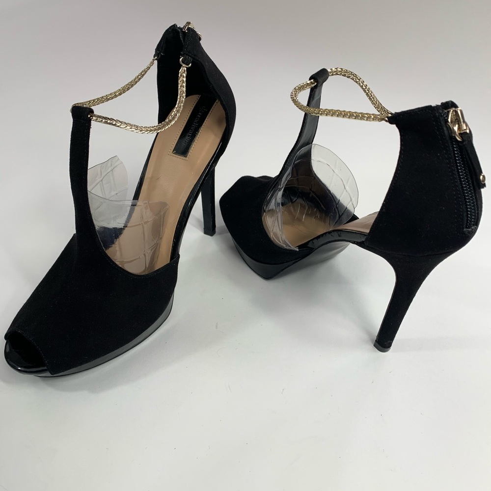 Stradivarius pep toe, platform heeled shoes 10
